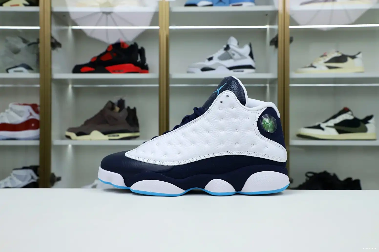AIR WHITE POWDER 414571-144 13 JORDAN BLUE OBSIDIAN RETRO Kimikick 0612